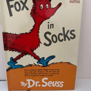 Fox in Socks by Dr. Seuss Book NWT